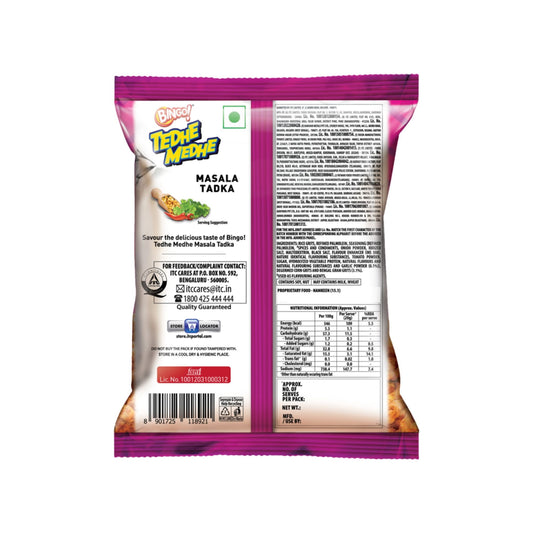 Bingo Tedhe Medhe Masala Tadka Crisps